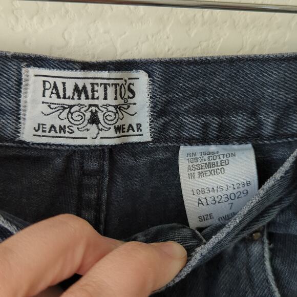 Vintage Womens Mom Jeans 7 100% Cotton 90s High Rise Gray Blue Button Fly Front - Picture 6 of 8